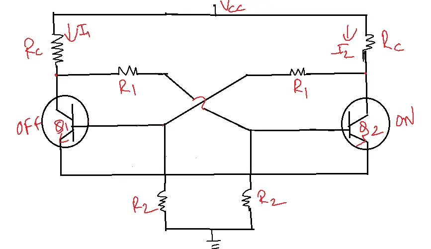 Self Bias Bistable Multivibrator
